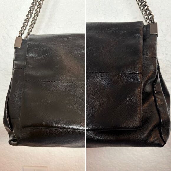 Zara Rock Style Flap Shoulder Bag in Black - Picture 6 of 12